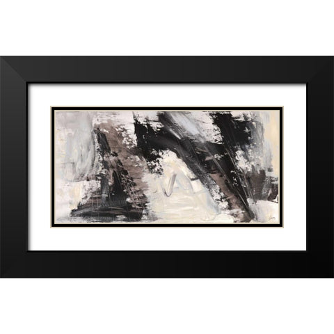 Concetto dinamico 1 Black Modern Wood Framed Art Print with Double Matting by Lucas