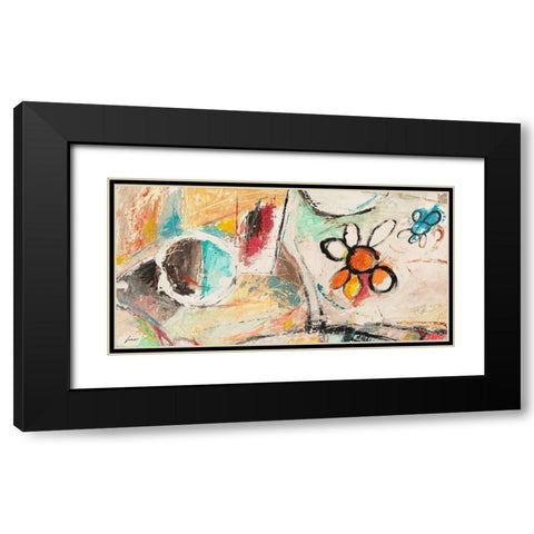 La chiamo primavera Black Modern Wood Framed Art Print with Double Matting by Lucas