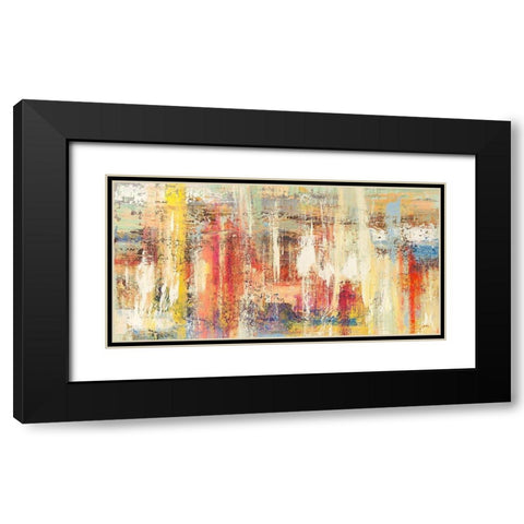 Colori riflessi (detail) Black Modern Wood Framed Art Print with Double Matting by Lucas