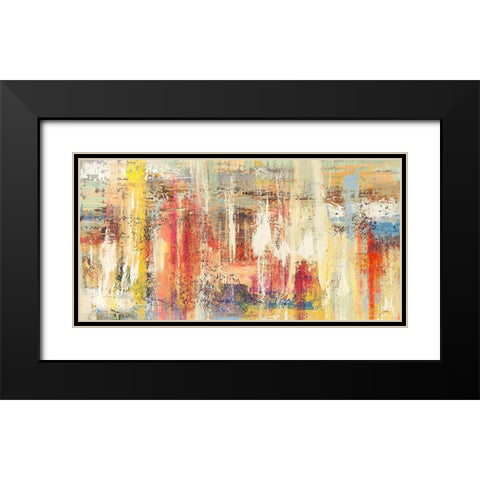 Colori riflessi (detail) Black Modern Wood Framed Art Print with Double Matting by Lucas
