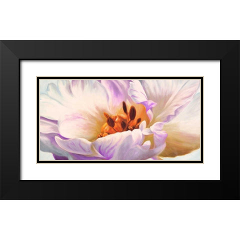 Tulipe Black Modern Wood Framed Art Print with Double Matting by Villa, Luca