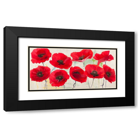 Pop Yes Black Modern Wood Framed Art Print with Double Matting by Villa, Luca