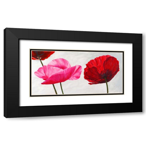 Trio Black Modern Wood Framed Art Print with Double Matting by Villa, Luca
