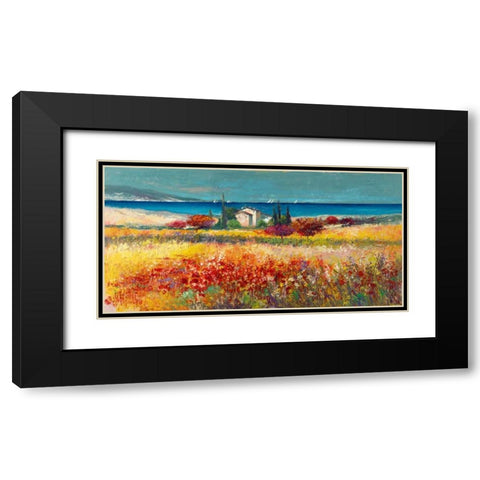 Sogno mediterraneo Black Modern Wood Framed Art Print with Double Matting by Florio, Luigi