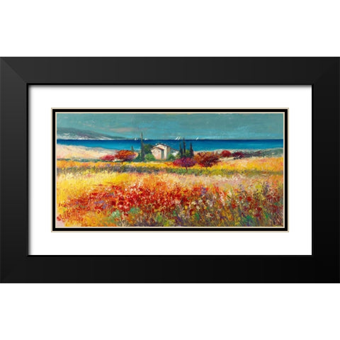 Sogno mediterraneo Black Modern Wood Framed Art Print with Double Matting by Florio, Luigi