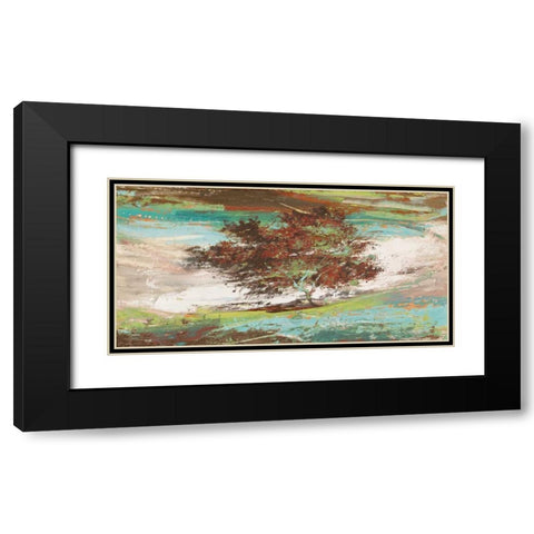 Washed Tree Black Modern Wood Framed Art Print with Double Matting by Florio, Luigi