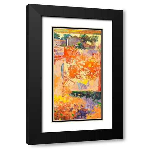 Colore dei campi III Black Modern Wood Framed Art Print with Double Matting by Gasoline Images