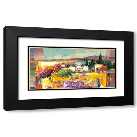 Estate mediterranea (detail) Black Modern Wood Framed Art Print with Double Matting by Florio, Luigi