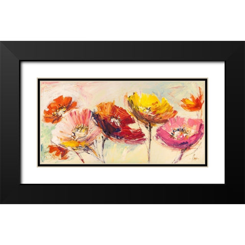 Nel vento Black Modern Wood Framed Art Print with Double Matting by Luigi, Florio