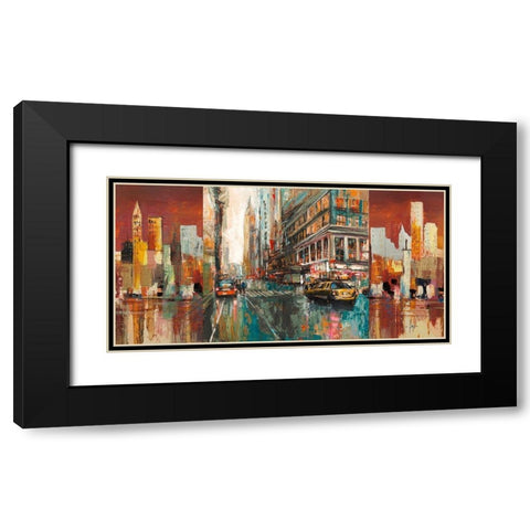 NYC-1 Black Modern Wood Framed Art Print with Double Matting by Luigi, Florio