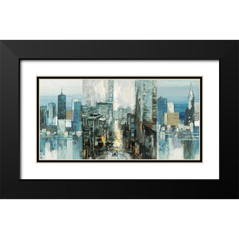 NYC-3 Black Modern Wood Framed Art Print with Double Matting by Luigi, Florio