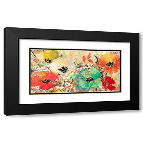 Gemme in fiore Black Modern Wood Framed Art Print with Double Matting by Luigi, Florio