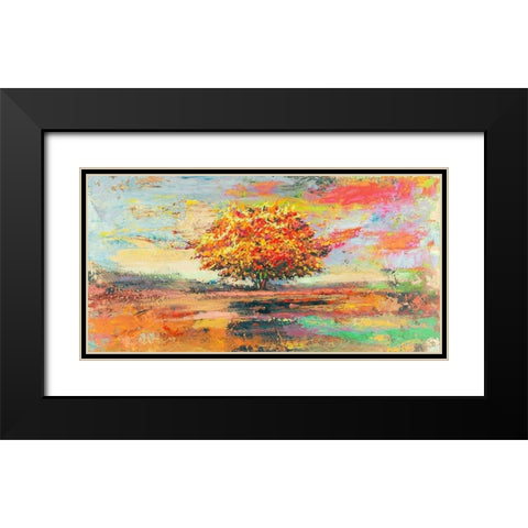 Albero destate (detail) Black Modern Wood Framed Art Print with Double Matting by Florio, Luigi