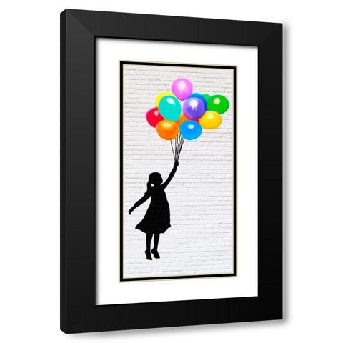 Learn to Fly Black Modern Wood Framed Art Print with Double Matting by Masterfunk Collective