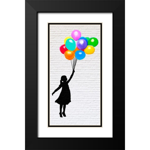 Learn to Fly Black Modern Wood Framed Art Print with Double Matting by Masterfunk Collective