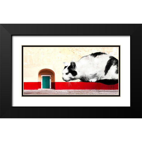Waiting for You, Mexico City Black Modern Wood Framed Art Print with Double Matting by Masterfunk Collective