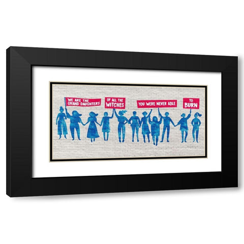The Grand Daughters Black Modern Wood Framed Art Print with Double Matting by Masterfunk Collective