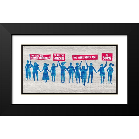 The Grand Daughters Black Modern Wood Framed Art Print with Double Matting by Masterfunk Collective