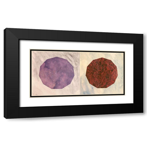 Modulo Black Modern Wood Framed Art Print with Double Matting by Novello, Patrizia