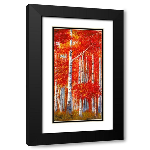 Betulle II Black Modern Wood Framed Art Print with Double Matting by Masera, Angelo