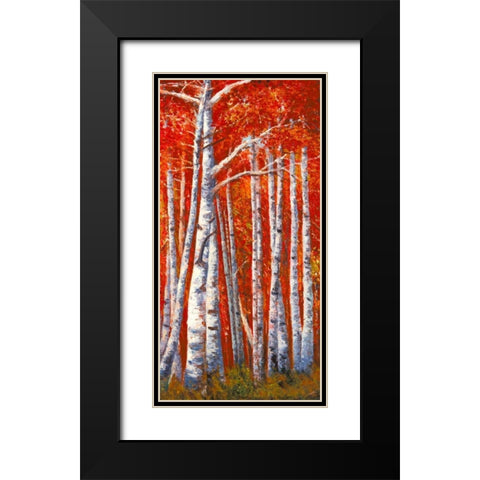 Betulle III Black Modern Wood Framed Art Print with Double Matting by Masera, Angelo