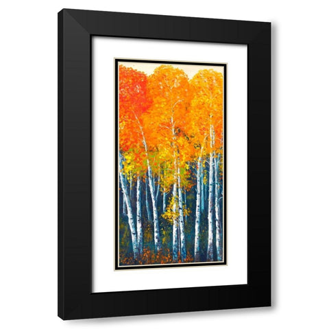 Autunno I Black Modern Wood Framed Art Print with Double Matting by Masera, Angelo