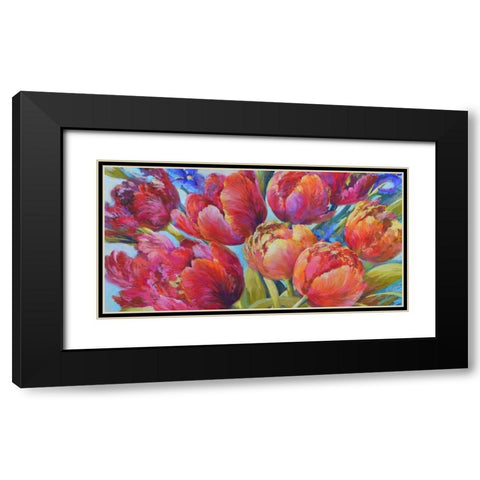 Jumping for Joy (detail) Black Modern Wood Framed Art Print with Double Matting by Whatmore, Nel