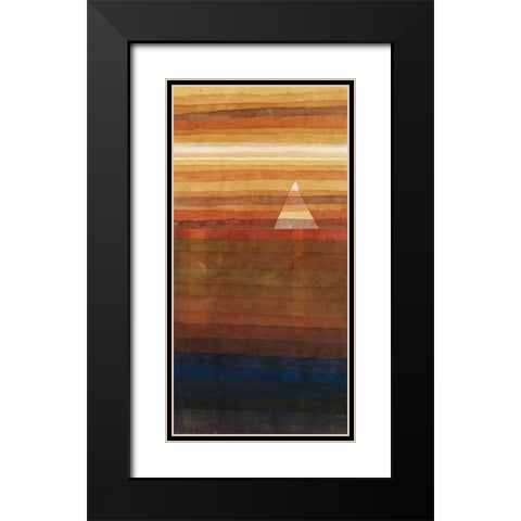 The Intercessor Black Modern Wood Framed Art Print with Double Matting by Klee, Paul