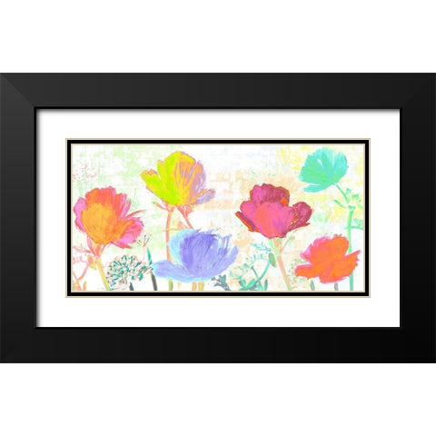 Divertissement dete Black Modern Wood Framed Art Print with Double Matting by Muriel, Phelipau