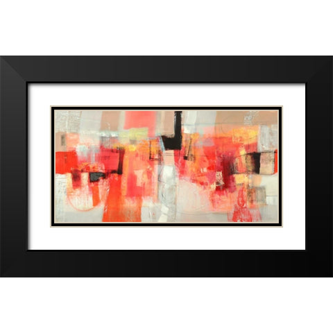 Giovinezza Black Modern Wood Framed Art Print with Double Matting by Piovan, Maurizio