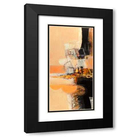 Nuovi incontri I Black Modern Wood Framed Art Print with Double Matting by Piovan, Maurizio