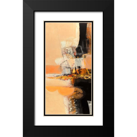 Nuovi incontri I Black Modern Wood Framed Art Print with Double Matting by Piovan, Maurizio