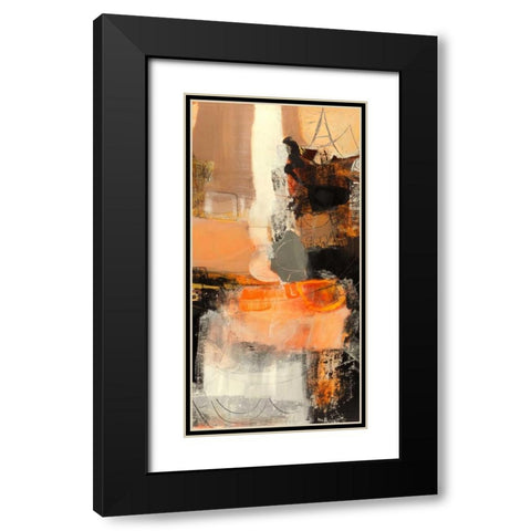 Nuovi incontri II Black Modern Wood Framed Art Print with Double Matting by Piovan, Maurizio