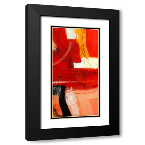 Davanti al fuoco III Black Modern Wood Framed Art Print with Double Matting by Piovan, Maurizio