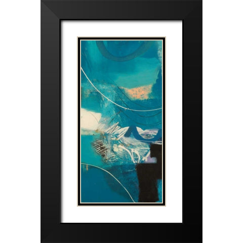 Un viaggio II Black Modern Wood Framed Art Print with Double Matting by Piovan, Maurizio