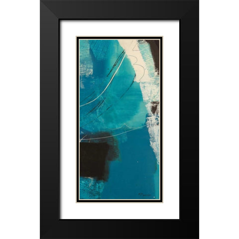Un viaggio III Black Modern Wood Framed Art Print with Double Matting by Piovan, Maurizio