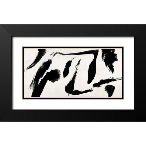 Travelling Gestures Black Modern Wood Framed Art Print with Double Matting by Peter, Winkel