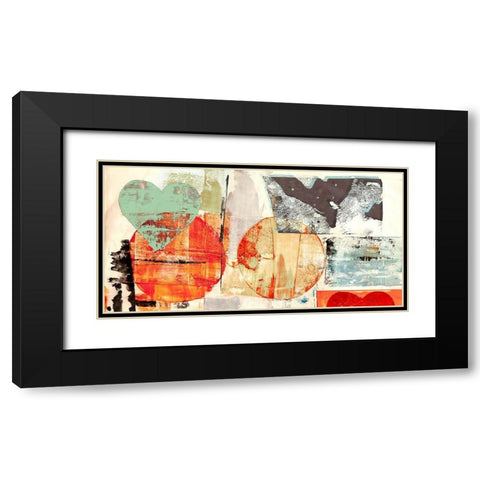 Pop Love #1 Black Modern Wood Framed Art Print with Double Matting by Winkel, Peter