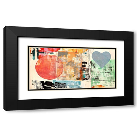 Pop Love #2 Black Modern Wood Framed Art Print with Double Matting by Winkel, Peter