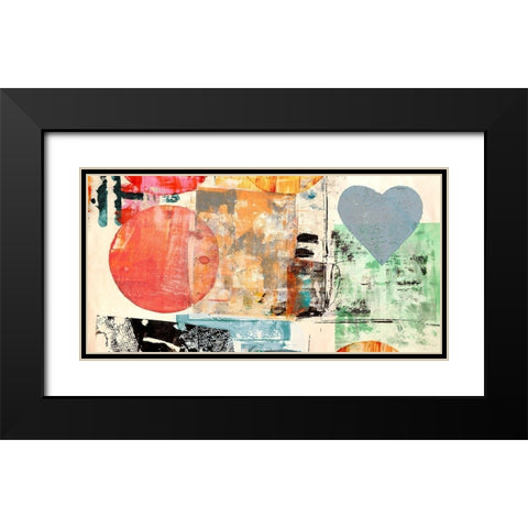 Pop Love #2 Black Modern Wood Framed Art Print with Double Matting by Winkel, Peter