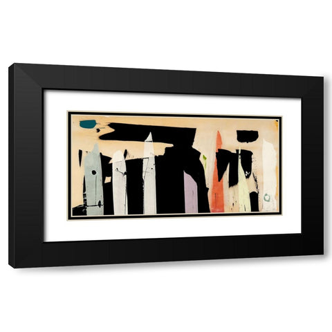 Journey into Sound Black Modern Wood Framed Art Print with Double Matting by Winkel, Peter