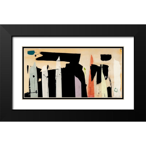 Journey into Sound Black Modern Wood Framed Art Print with Double Matting by Winkel, Peter