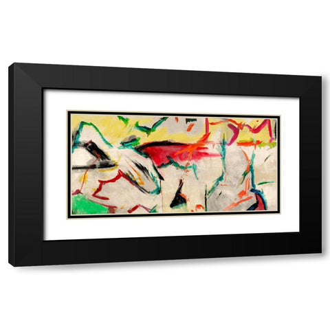 Funky Summer Black Modern Wood Framed Art Print with Double Matting by Caine, Roland
