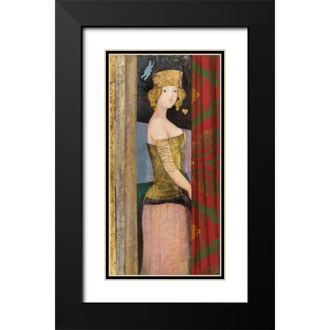 Dietro le tende Black Modern Wood Framed Art Print with Double Matting by Petrillo, Rossana