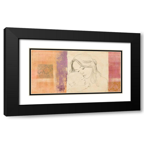 Maternite III Black Modern Wood Framed Art Print with Double Matting by Roux, Simon