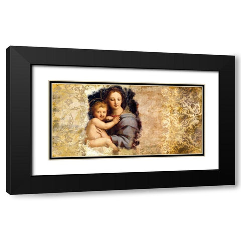 Madonna del Candelabro-after Raffaello Black Modern Wood Framed Art Print with Double Matting by Roux, Simon