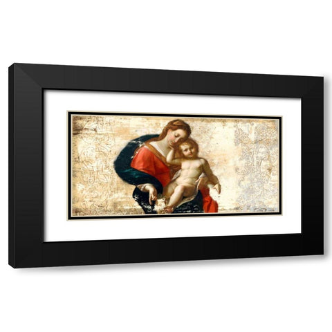 Madonna and Child-after Procaccini Black Modern Wood Framed Art Print with Double Matting by Roux, Simon