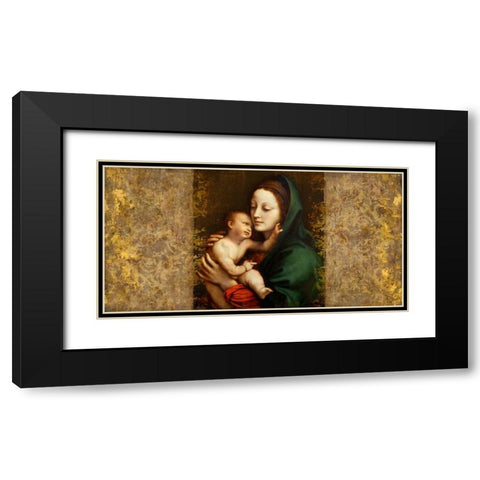 Holy Virgin (Italian school) Black Modern Wood Framed Art Print with Double Matting by Roux, Simon