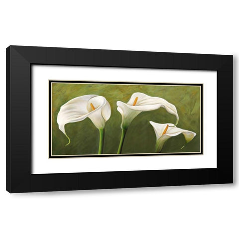 Calle su Verde Black Modern Wood Framed Art Print with Double Matting by Biffi, Serena