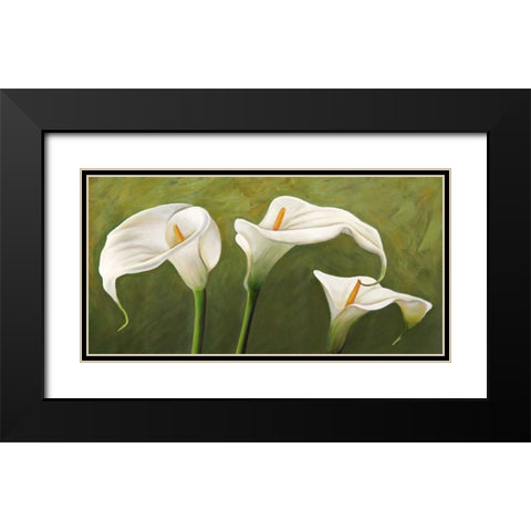 Calle su Verde Black Modern Wood Framed Art Print with Double Matting by Biffi, Serena